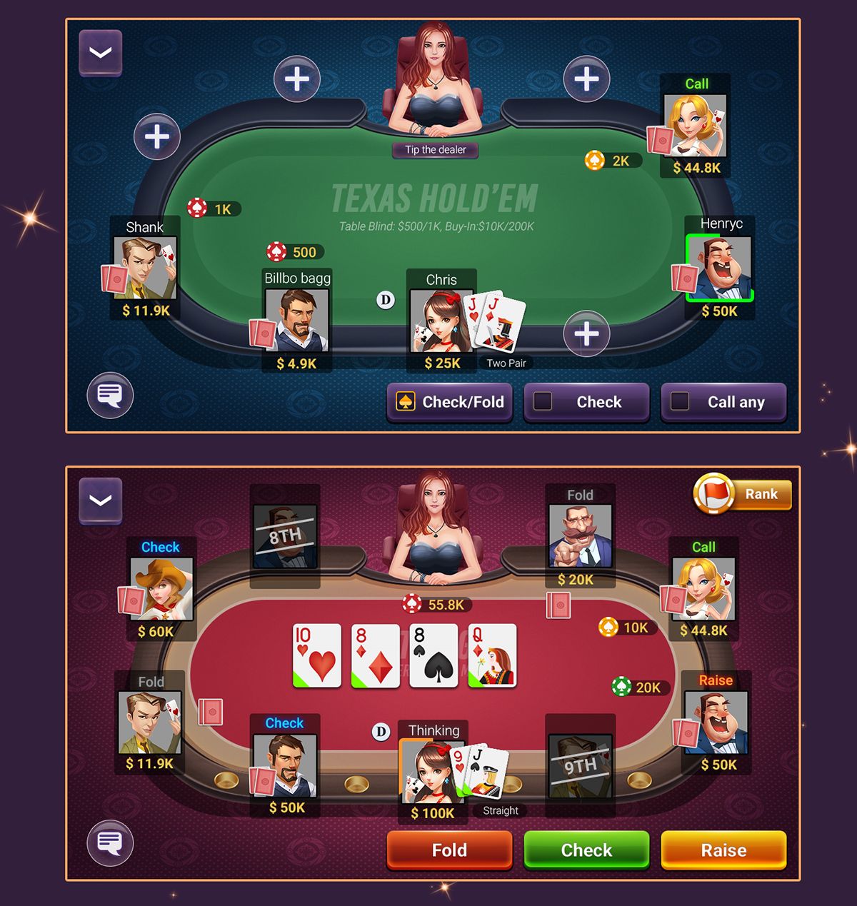 Governor of Poker آن لائن کیسینو میں اصل گیمز